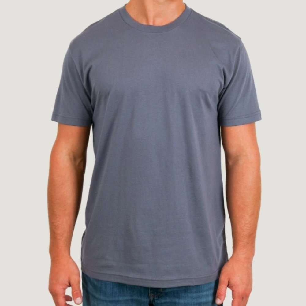 Men's Fresh Clean Tees Slate Crew Neck T-shirt, Size XL